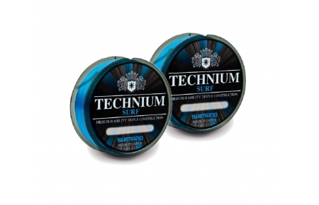 2x Shimano Technium Surf (1x 0,25mm & 1x 0,40mm)