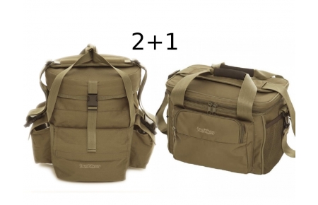 2x  Trakker NXG Bait Bucket Bag + 1x Chilla Bag